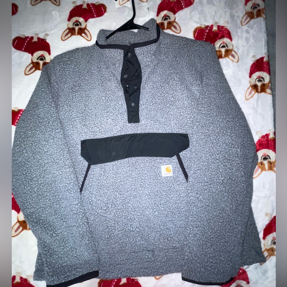 Carhartt RELAXED FIT FLEECE SNAP FRONT JACKET - 2 WARMER RATING